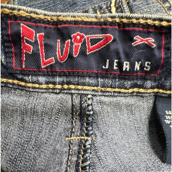 Vintage 90"s Fluid Preppy Women Gold Embroidery Slit Cuffs Jeans Size 7 - Picture 8 of 11